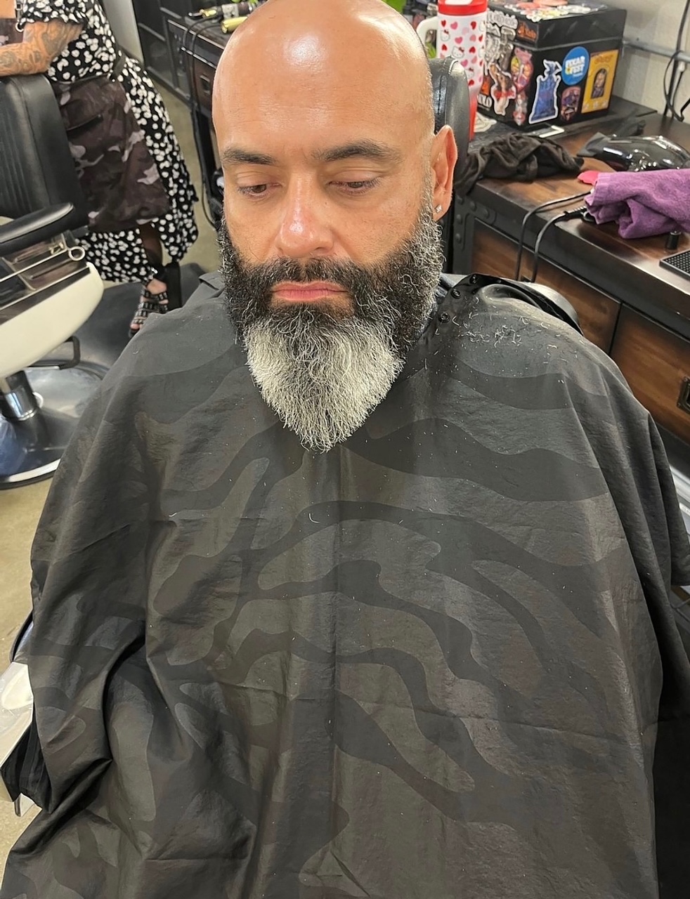 Long beard shaping and grooming by Lauren