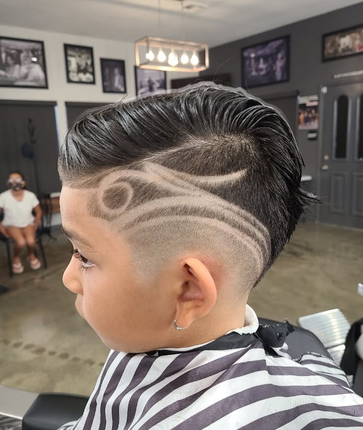 Children's detailed freestyle hair design by Jerry